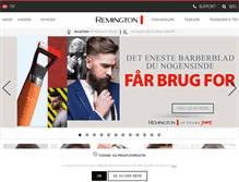 Tablet Screenshot of dk.remington-europe.com