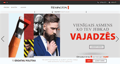 Desktop Screenshot of lv.remington-europe.com